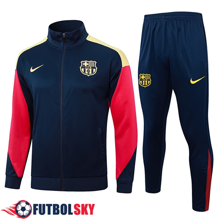 Chandal Equipos De Futbol Chaquetas FC Barcelona Azul/Rojo/Amarillo 2024/2025