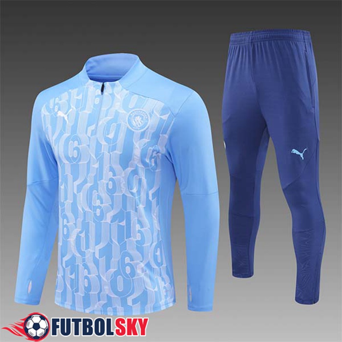 Chandal Equipos De Futbol Manchester City Ninos Azul/Blanco 2024/2025