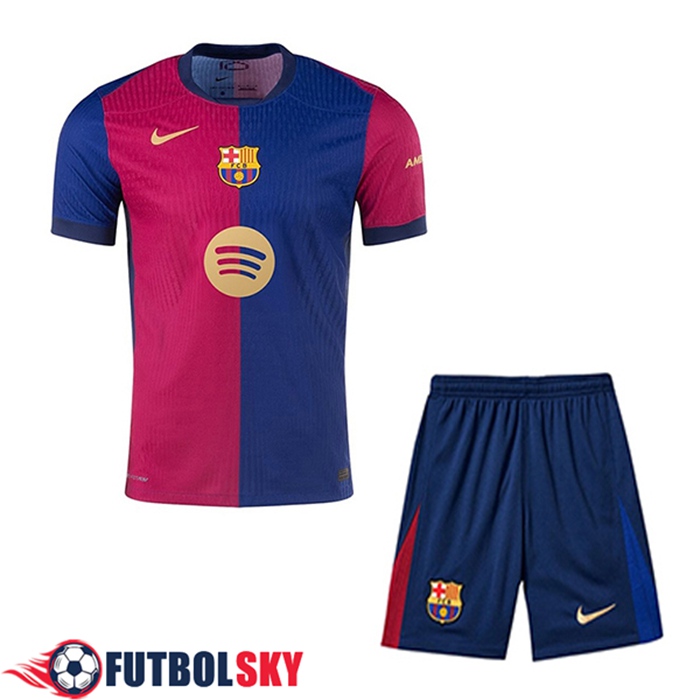 Nueva Camisetas De Futbol Barcelona Ninos Segunda 2024/2025 -02