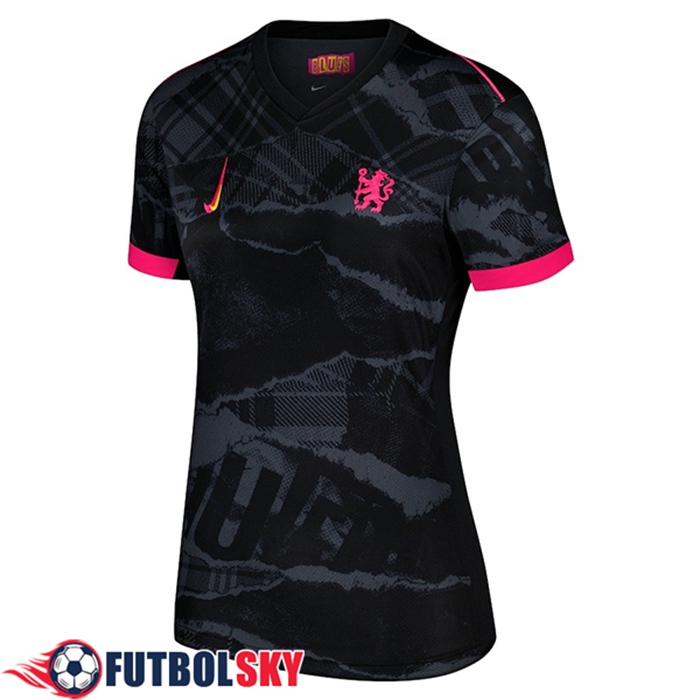Nueva Camisetas De Futbol FC Chelsea Mujer Tercera 2024/2025