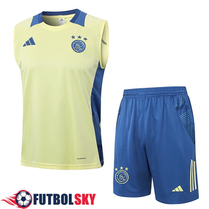 Camiseta Entrenamiento sin mangas Ajax Amarillo/Azul 2024/2025