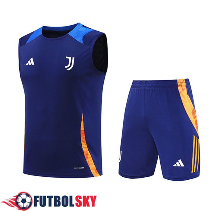 Camiseta Entrenamiento sin mangas Juventus Azul/Naranja 2024/2025