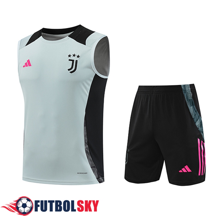 Camiseta Entrenamiento sin mangas Juventus Gris/Negro 2024/2025