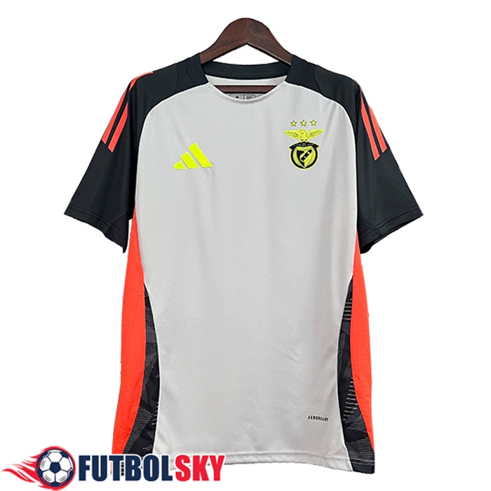 Camiseta Entrenamiento S.L.Benfica Gris/Negro/Naranja 2024/2025