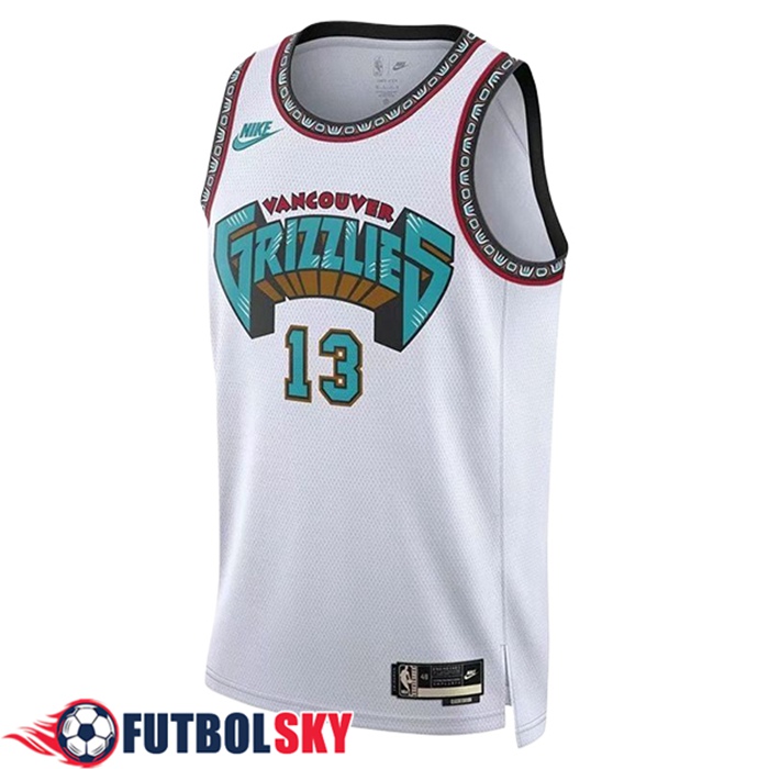 Camisetas De Futbol Memphis Grizzlies (MORANT #12) 2024/25 Blanco/Verde