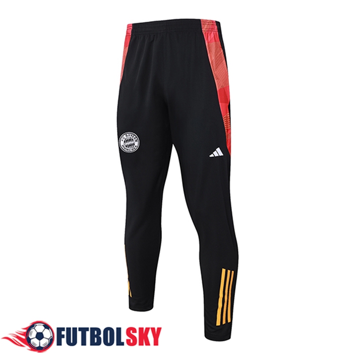 Pantalon Entrenamiento Bayern Munich Negro/Rojo/Naranja 2024/2025