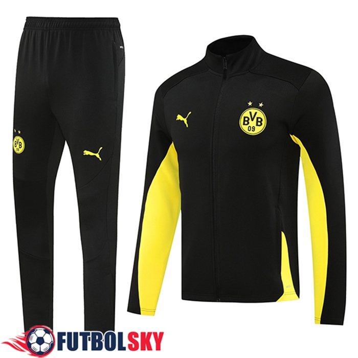Chandal Equipos De Futbol Chaquetas Dortmund Negro/Amarillo 2024/2025