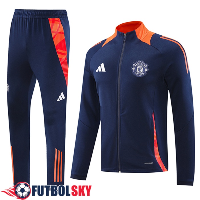 Chandal Equipos De Futbol Chaquetas Manchester United azul real 2024/2025