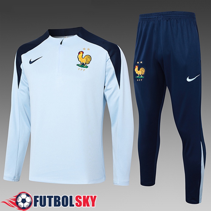 Chandal Equipos De Futbol Francia Ninos Azul Claro 2024/2025 -02
