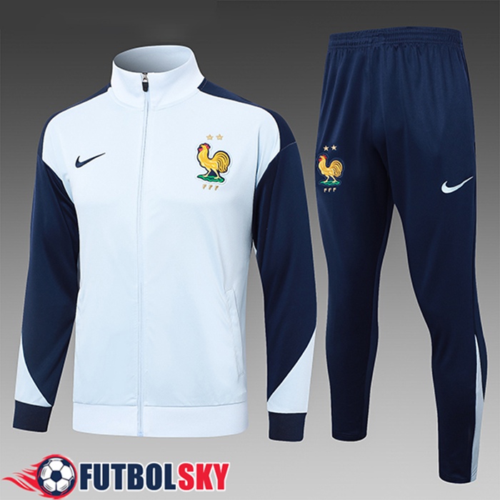 Chandal Equipos De Futbol Francia Ninos Blanco/Azul 2024/2025