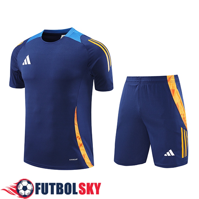 Camiseta Entrenamiento Adidas Azul/Naranja 2024/2025