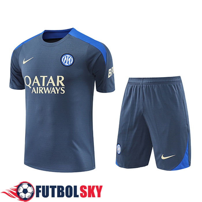 Camiseta Entrenamiento Inter Milan Gris/Azul 2024/2025