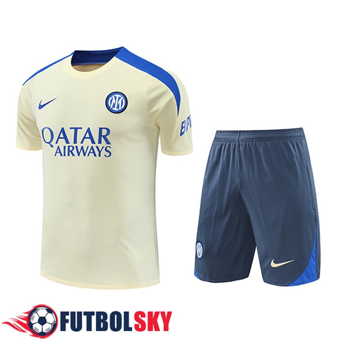 Camiseta Entrenamiento Inter Milan Amarillo/Azul 2024/2025