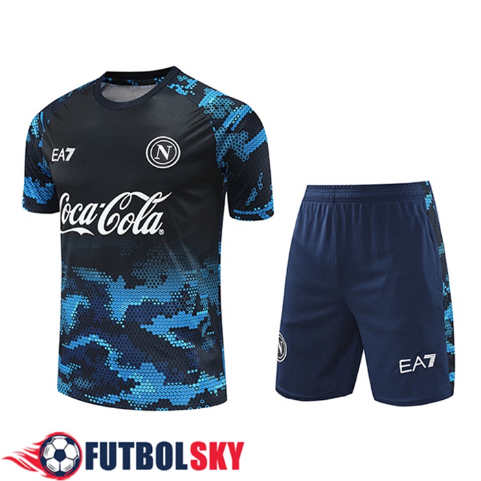 Camiseta Entrenamiento SSC Napoli Negro/Azul 2024/2025