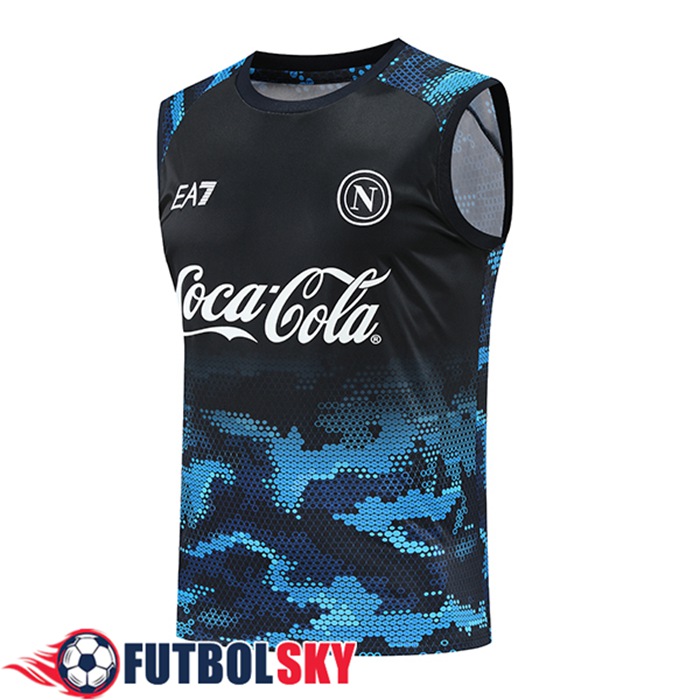 Chalecos De Futbol SSC Napoli Negro/Azul 2024/2025