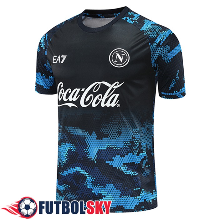 Camiseta Entrenamiento SSC Napoli Negro/Azul 2024/2025