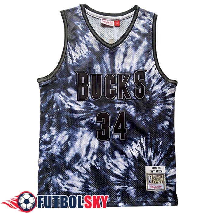 Camisetas Milwaukee Bucks (ALLEN #34) 2024/25 Negro/Blanco