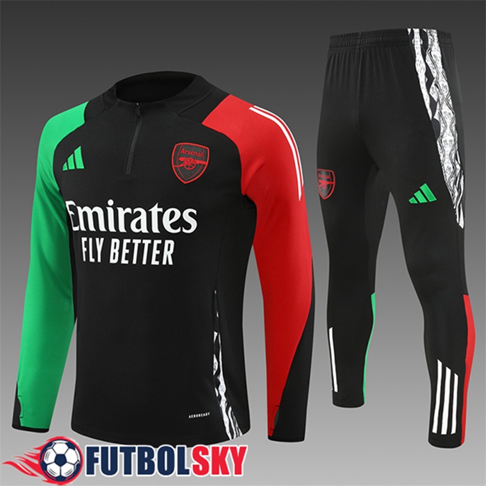 Chandal Equipos De Futbol Arsenal Ninos Negro/Verde/Rojo 2024/2025 -03