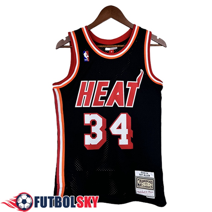 Camisetas Miami Heat (ALLEN #34) 2024/25 Negro/Rojo