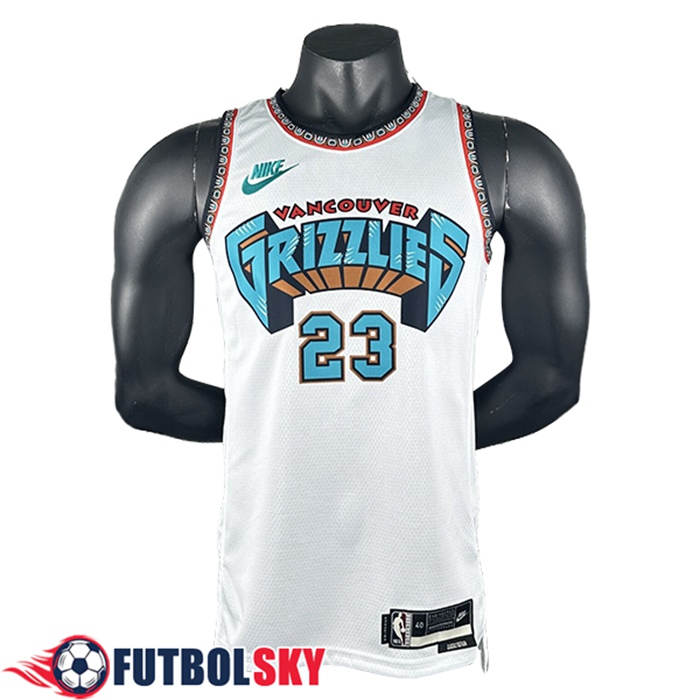 Camisetas Memphis Grizzlies (Rosa #23) 2024/25 Blanco/Verde