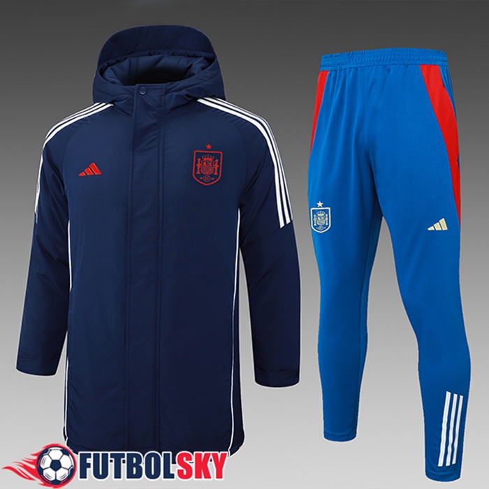 Chandal Plumas Con Capucha España azul real 2024/2025