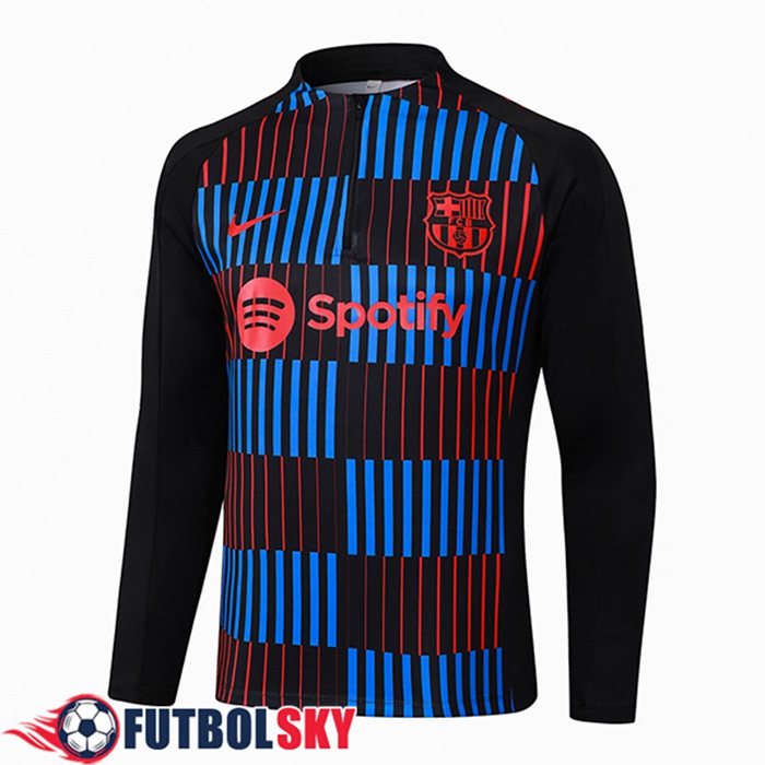 Sudadera De Entrenamiento FC Barcelona Negro/Azul/Rojo 2024/2025