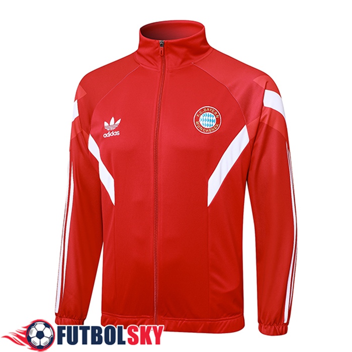 Chaquetas Futbol Bayern Munich Rojo/Blanco 2024/2025