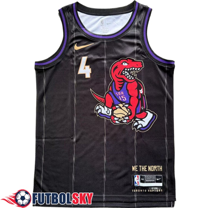 Camisetas De Futbol Toronto Raptors (BARNES #4) 2024/25 Negro