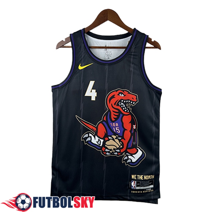 Camisetas De Futbol Toronto Raptors (BARNES #9) 2024/25 Negro