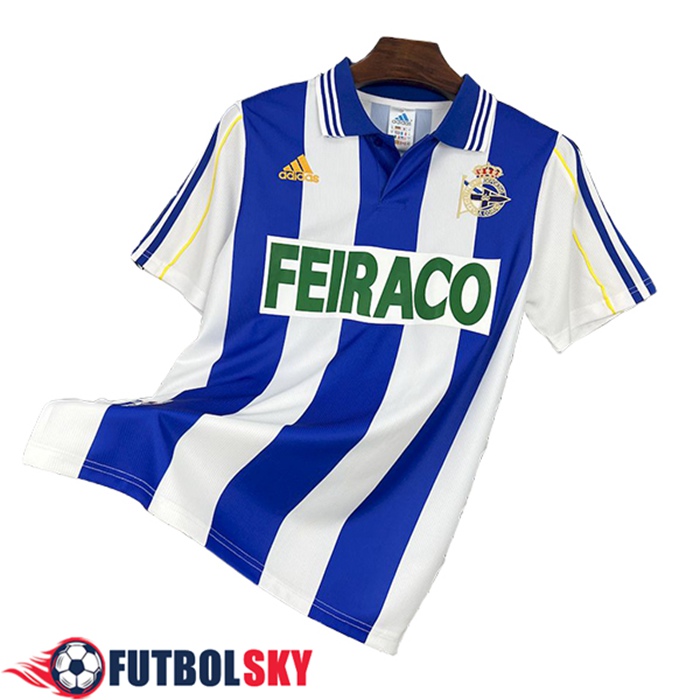 Camisetas De Futbol Deportivo La Coruna Retro Primera 1999/2000
