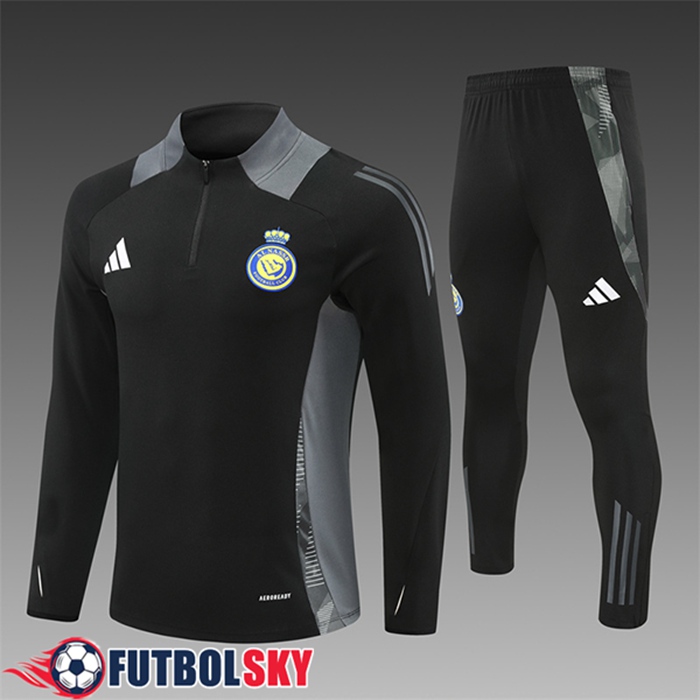 Chandal Equipos De Futbol Al-Nassr Ninos Negro/Gris 2024/2025