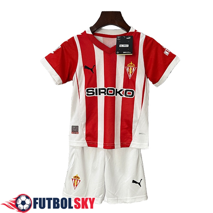 Camisetas De Futbol Ninos Sporting Gijon Primera 2024/2025