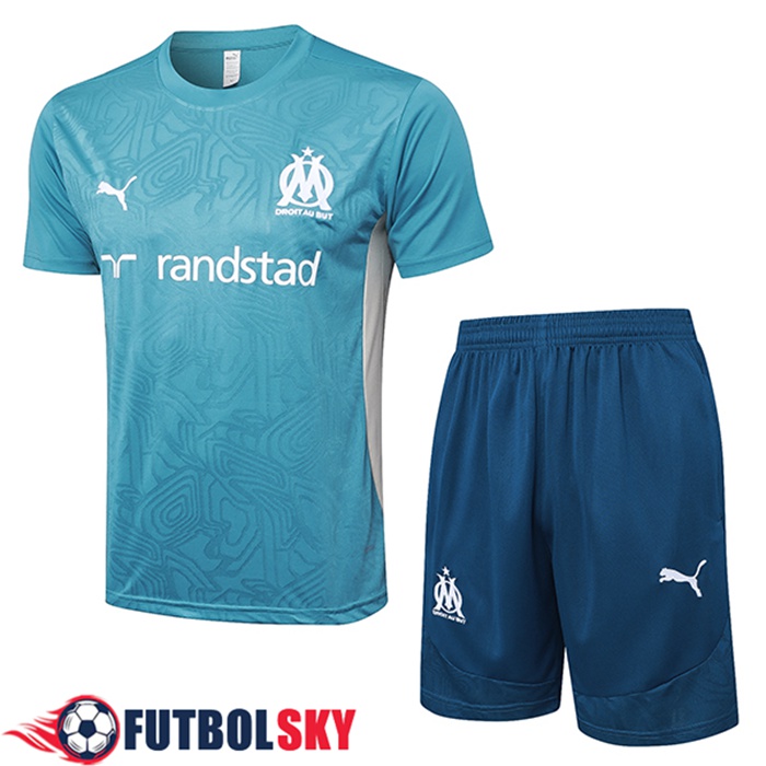 Camiseta Entrenamiento Marsella Azul/Blanco 2024/2025