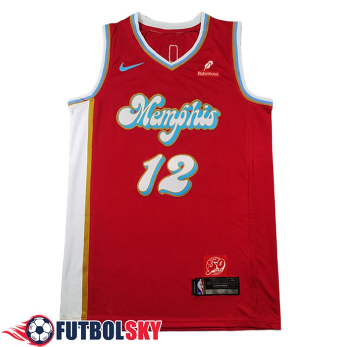 Camisetas NBA Memphis Grizzlies (MORANT #12) 2024/25 Rojo/Azul