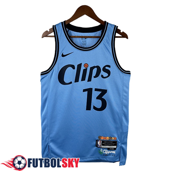 Camisetas NBA Los Angeles Clippers (GEORGE #13) 2024/25 Azul/Negro