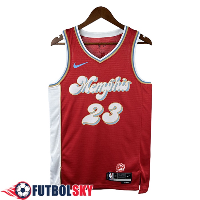 Camisetas NBA Memphis Grizzlies (Rosa #23) 2024/25 Rojo/Azul