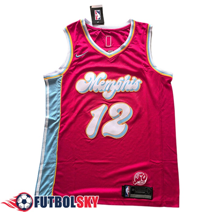 Camisetas Memphis Grizzlies (MORANT #12) 2024/25 Rojo/Azul/Blanco