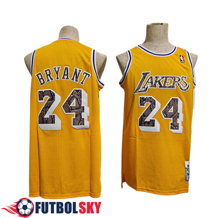 Camisetas Los Angeles Lakers (BRYANT #24) 2024/25 Amarillo -02