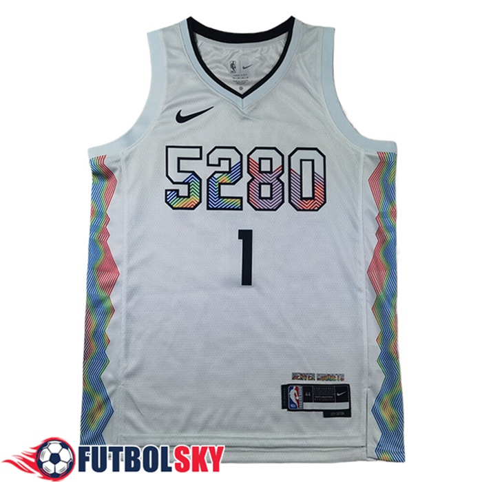 Camisetas Denver Nuggets (PORTER JR. #1) 2025/26 Blanco/Negro
