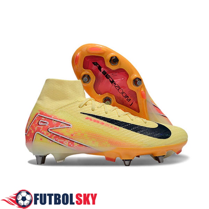 Nike Botas De Fútbol Air Zoom Mercurial Superfly IIX Elite SG Naranja/Negro