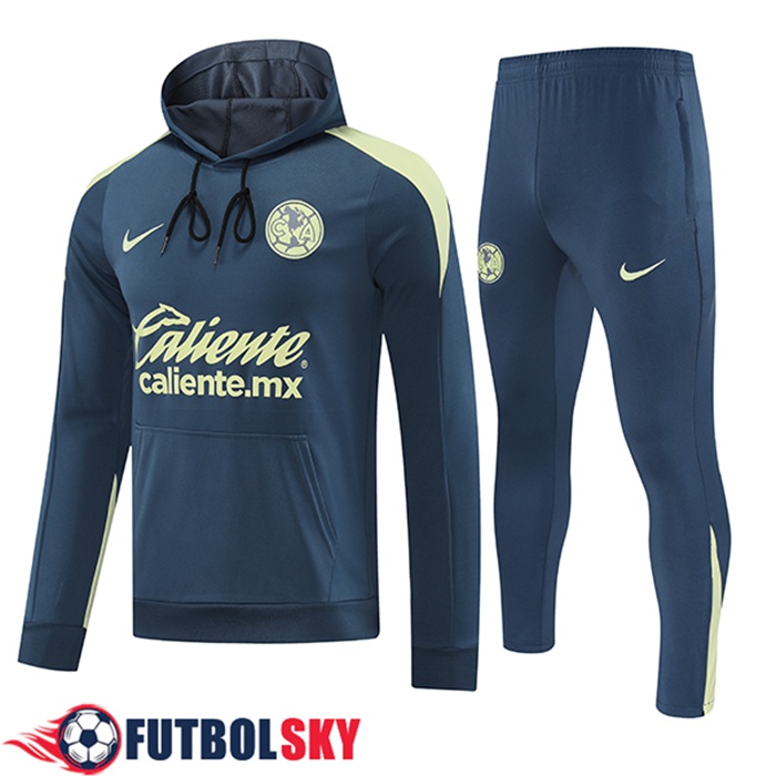 Chaqueta Con Capucha Chandal Club America Azul/Amarillo 2025/2026