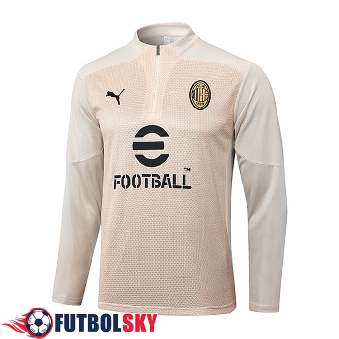 Sudadera De Entrenamiento AC Milan Beige 2024/2025