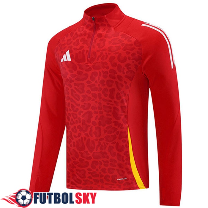 Sudadera De Entrenamiento Adidas Rojo/Amarillo 2024/2025