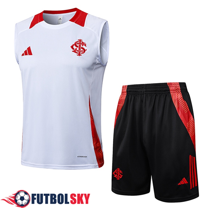 Camiseta Entrenamiento sin mangas Internacional Blanco/Rojo 2025/2026