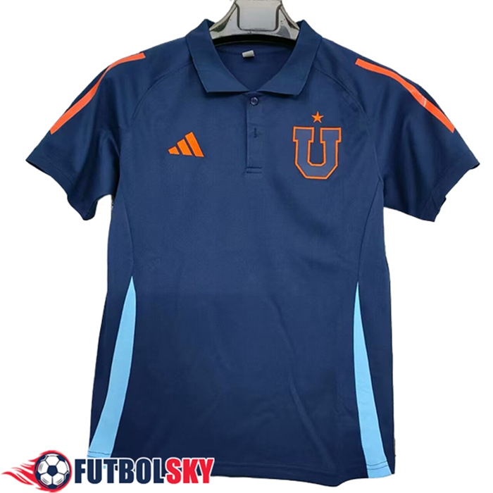 Camiseta Polo Universidad De Chile Azul/Naranja 2025/2026