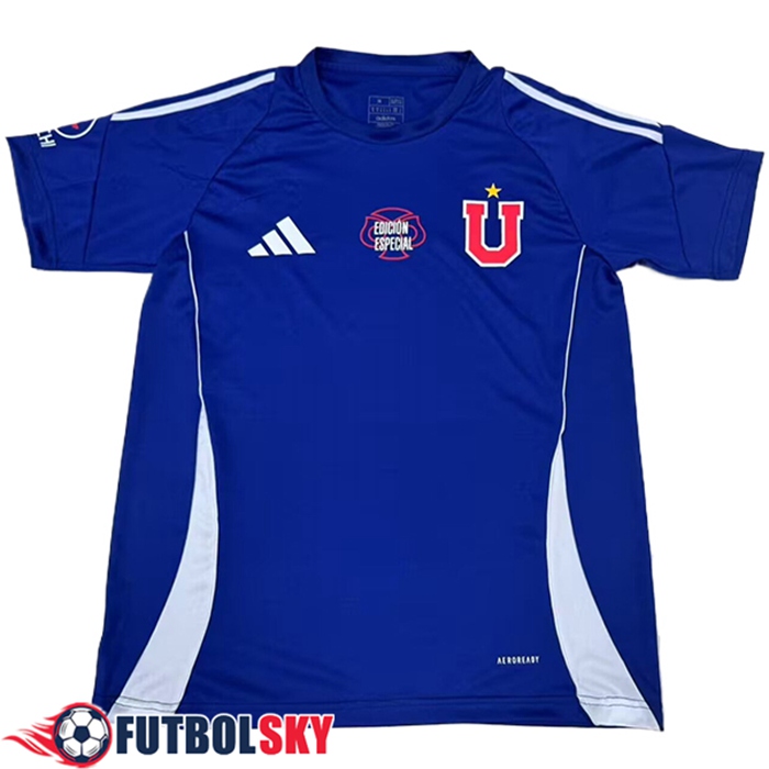 Camiseta Entrenamiento Universidad De Chile Azul/Blanco 2025/2026
