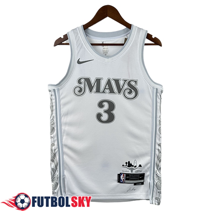 Camisetas Dallas Mavericks (DAVIS #3) 2025/26 Blanco/Gris
