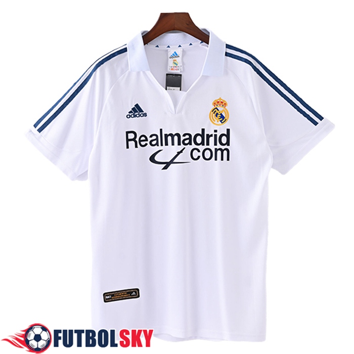 Camisetas De Futbol Real Madrid Retro Primera 2001/2002
