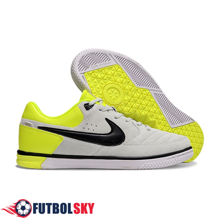 Nike Botas De Fútbol Gato IC Gris/Negro/Verde