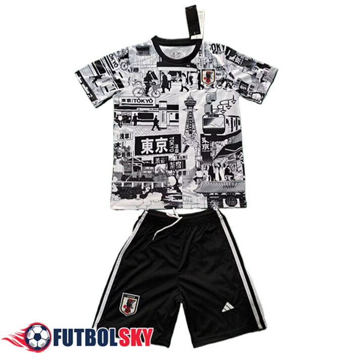 Camisetas De Futbol Japon Ninos Special Edition Negro/Blanco 2025/2026